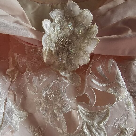 VTG  pink Off-shoulder princess cocktail Prom Bridesmaid Dress - Picture 5 of 16